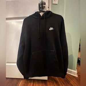 Medium, Black Nike Hoodie, Cotten Material And In Great Material.